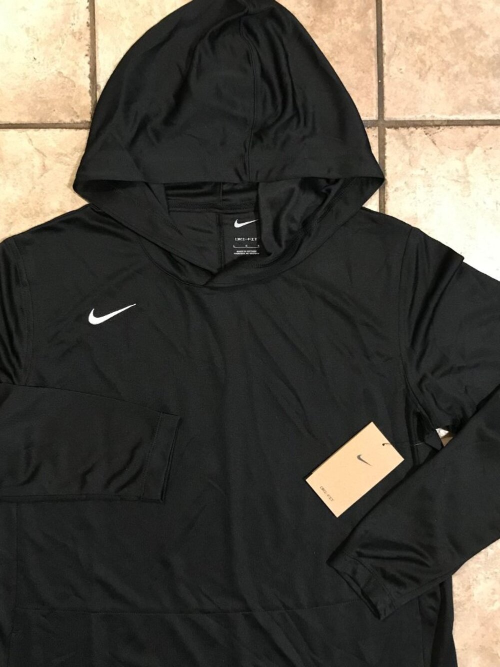 Women's Nike Dri-FIT Pullover Training Light Hoodie-Size L (HF7108)